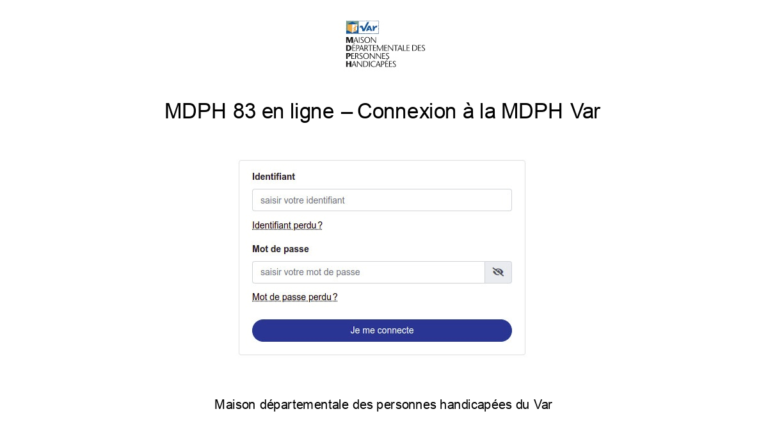 mdph 83 mon compte var