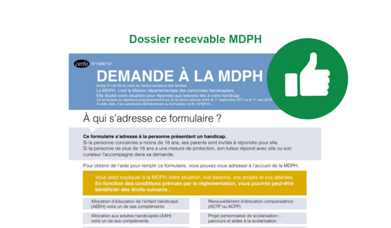 dossier recevable MDPH